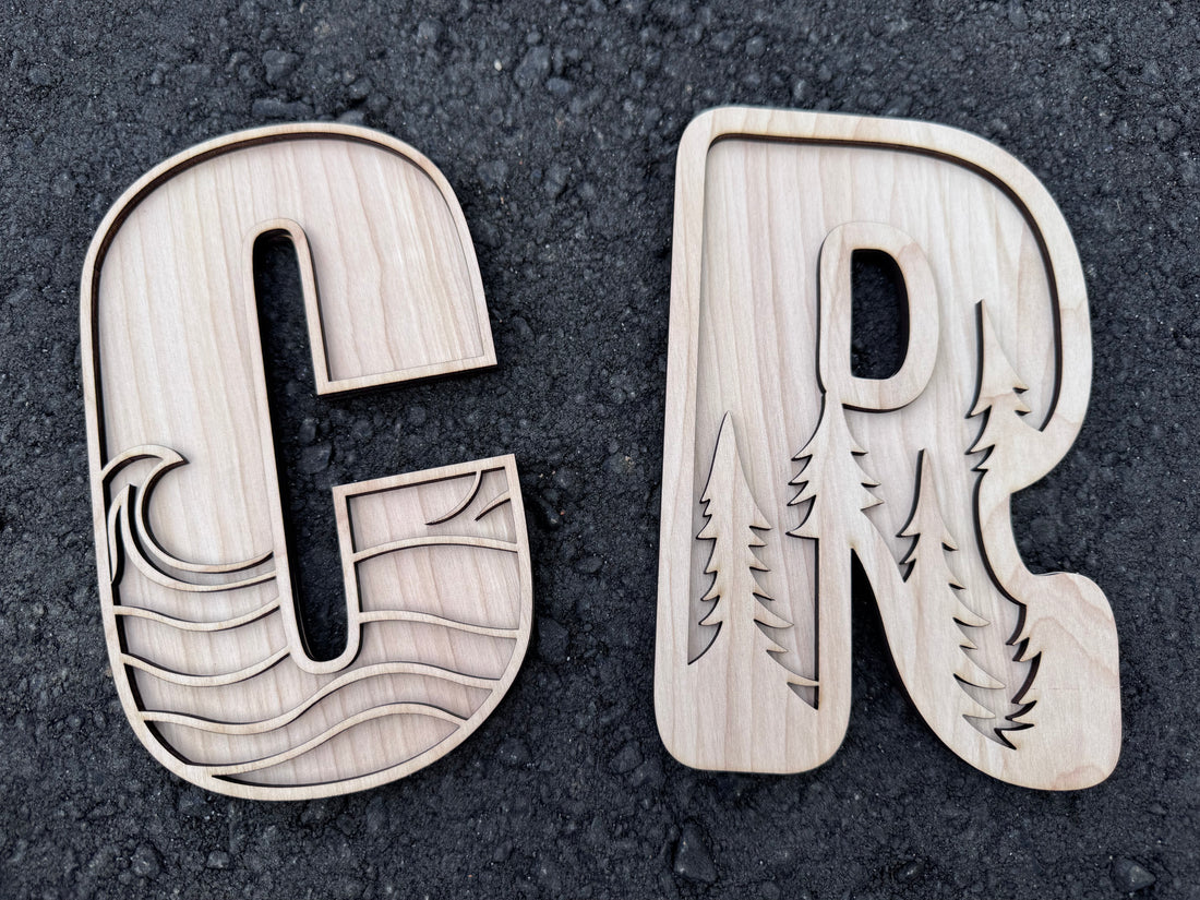 3D Alphabet Lettering - ONE letter-CarpenterFarmhouse