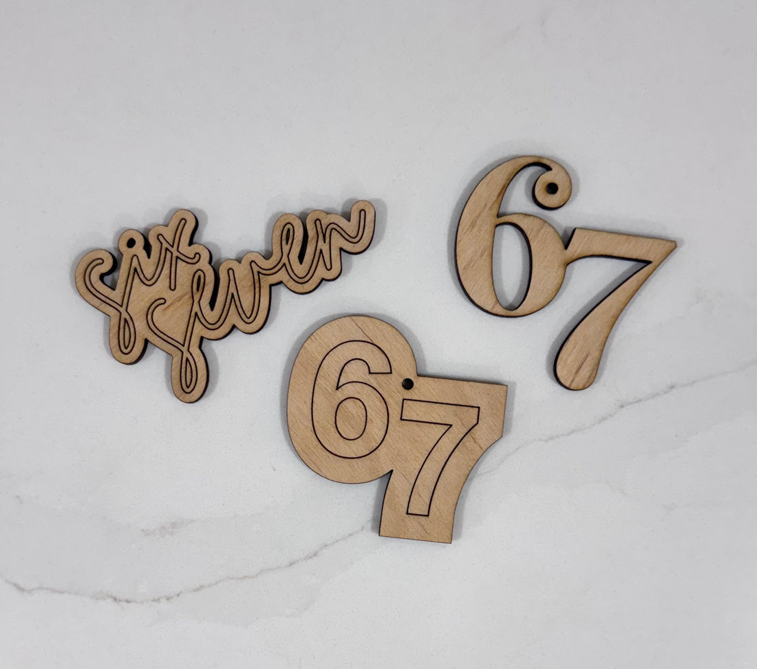 Six Seven 67 ornament-CarpenterFarmhouse