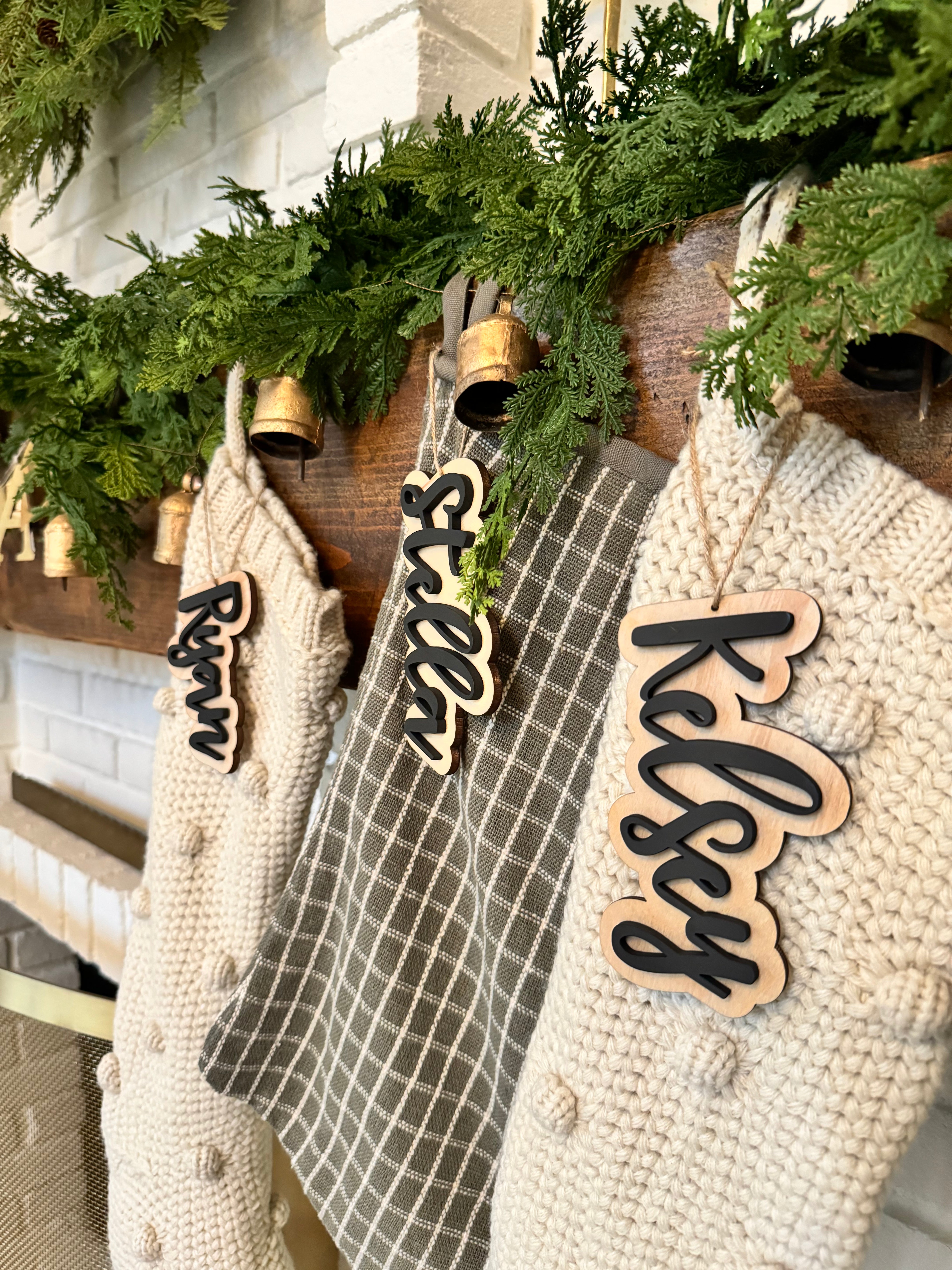 3D Christmas name tags-CarpenterFarmhouse