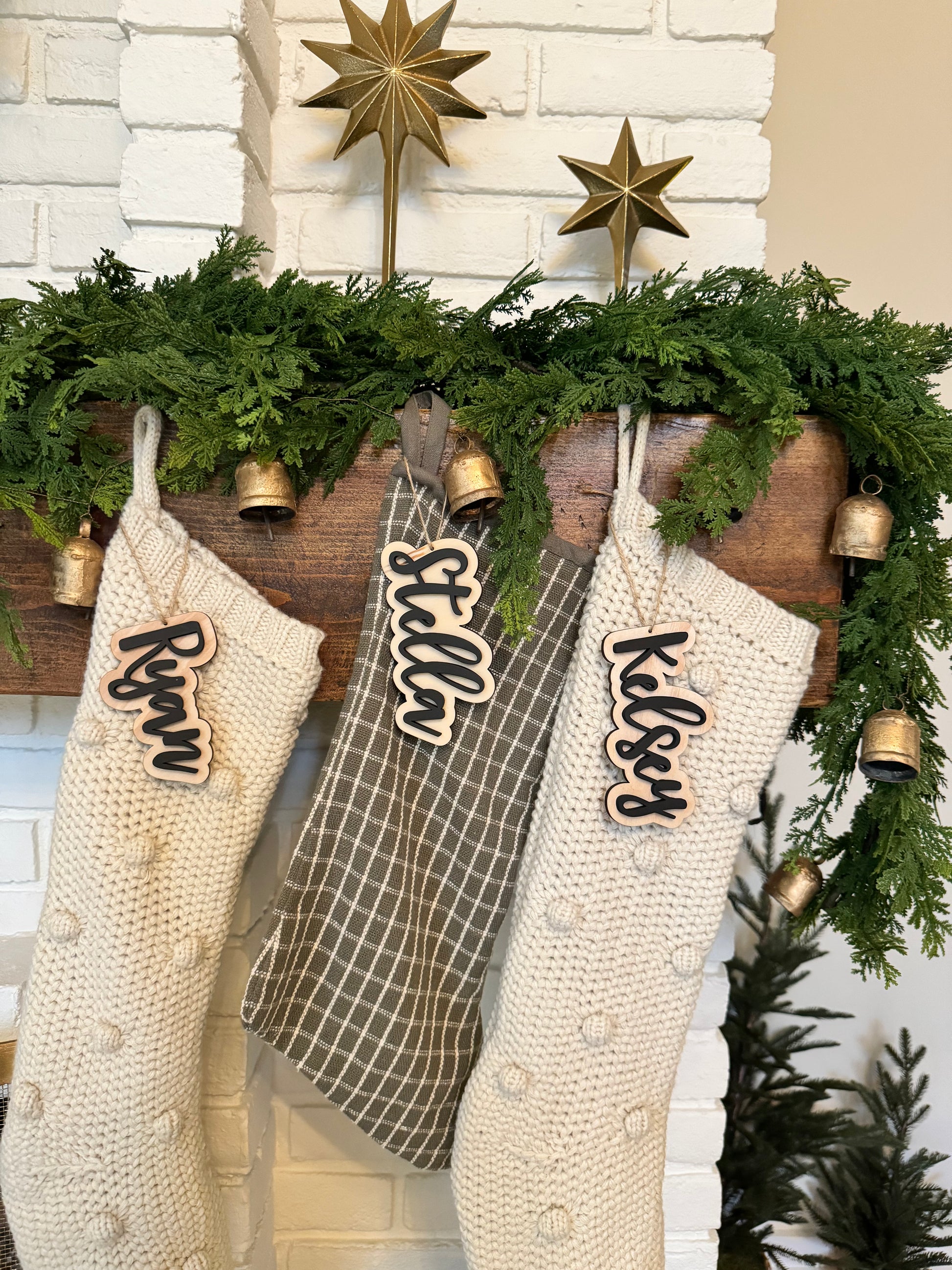 3D Christmas name tags-CarpenterFarmhouse