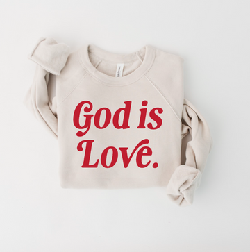 God is Love ❤️ Pullover-CarpenterFarmhouse