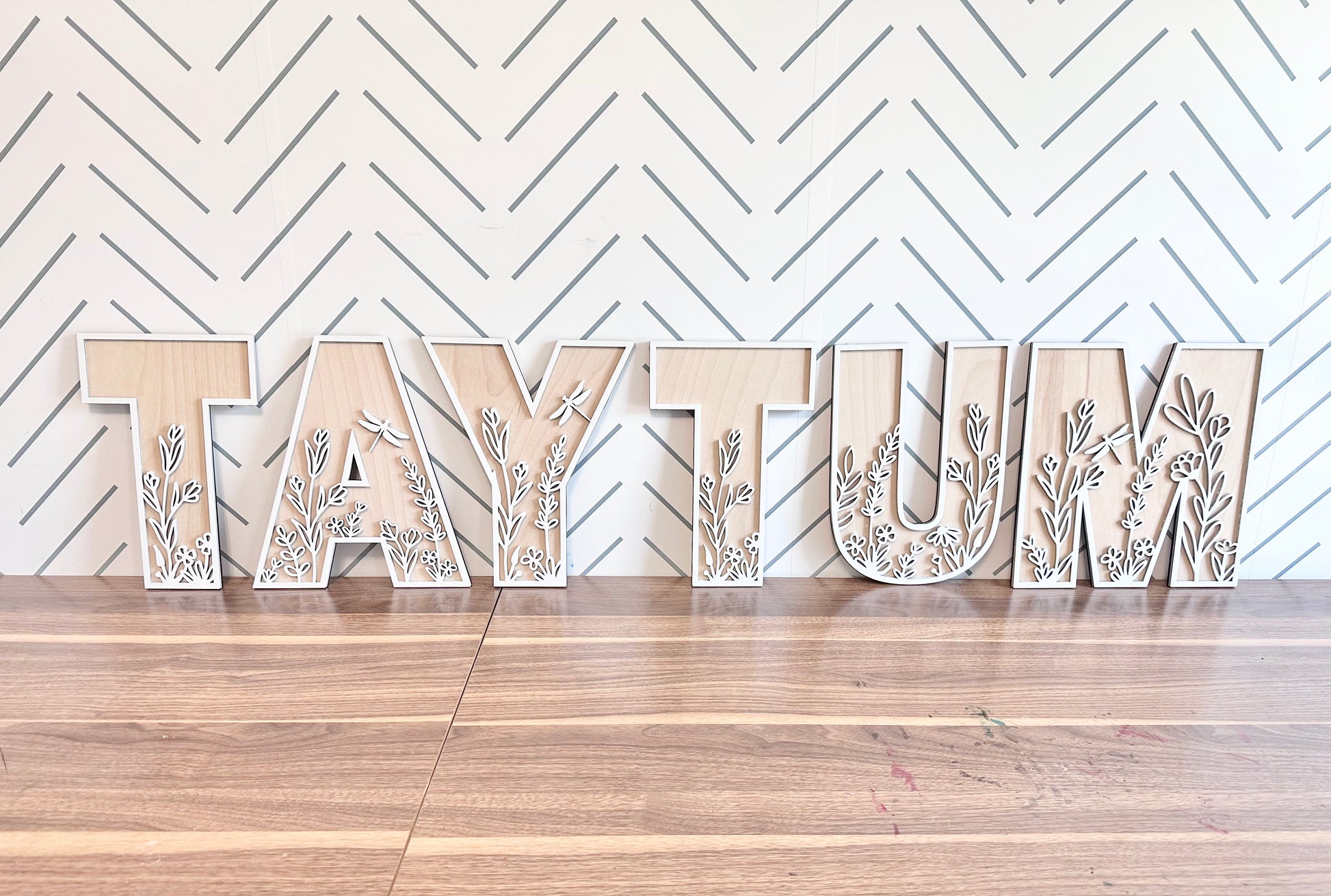 Wildflower Alphabet Lettering - ONE letter-CarpenterFarmhouse