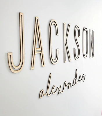 Custom Nursery Wood Name Sign-CarpenterFarmhouse