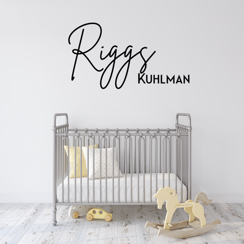 Personalized Two Name Custom Wooden Sign-CarpenterFarmhouse