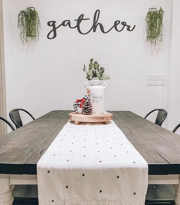 Gather Wooden Wall Sign-CarpenterFarmhouse