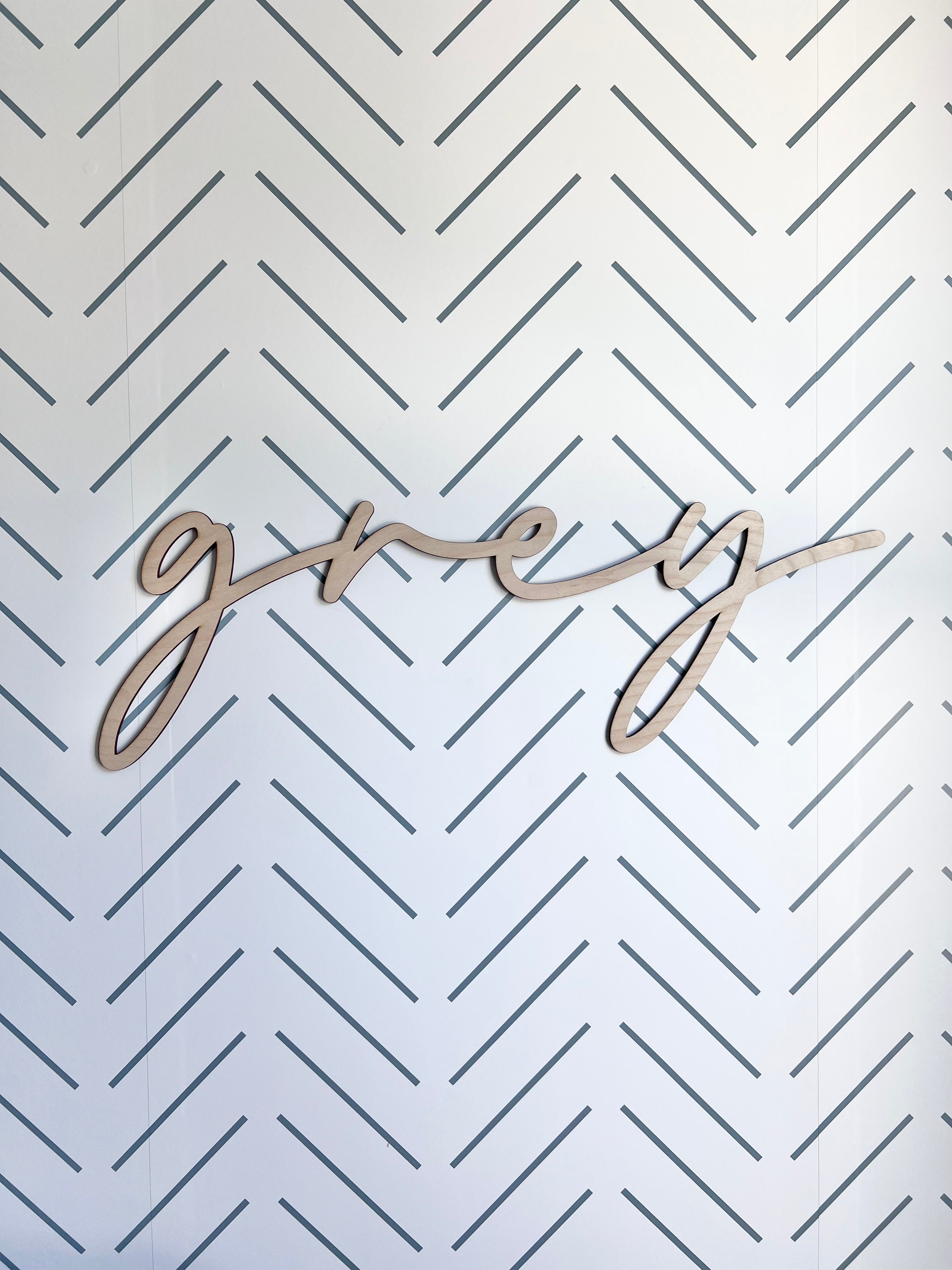 Personalized Custom Wooden Name Sign-CarpenterFarmhouse