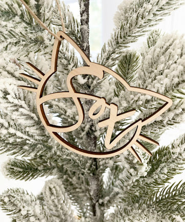 Cute Cat Face Ornament-CarpenterFarmhouse