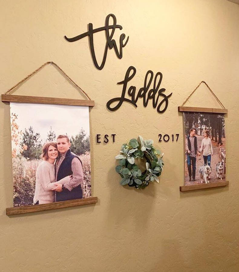 Personalized Custom Family Name Wood Sign-CarpenterFarmhouse