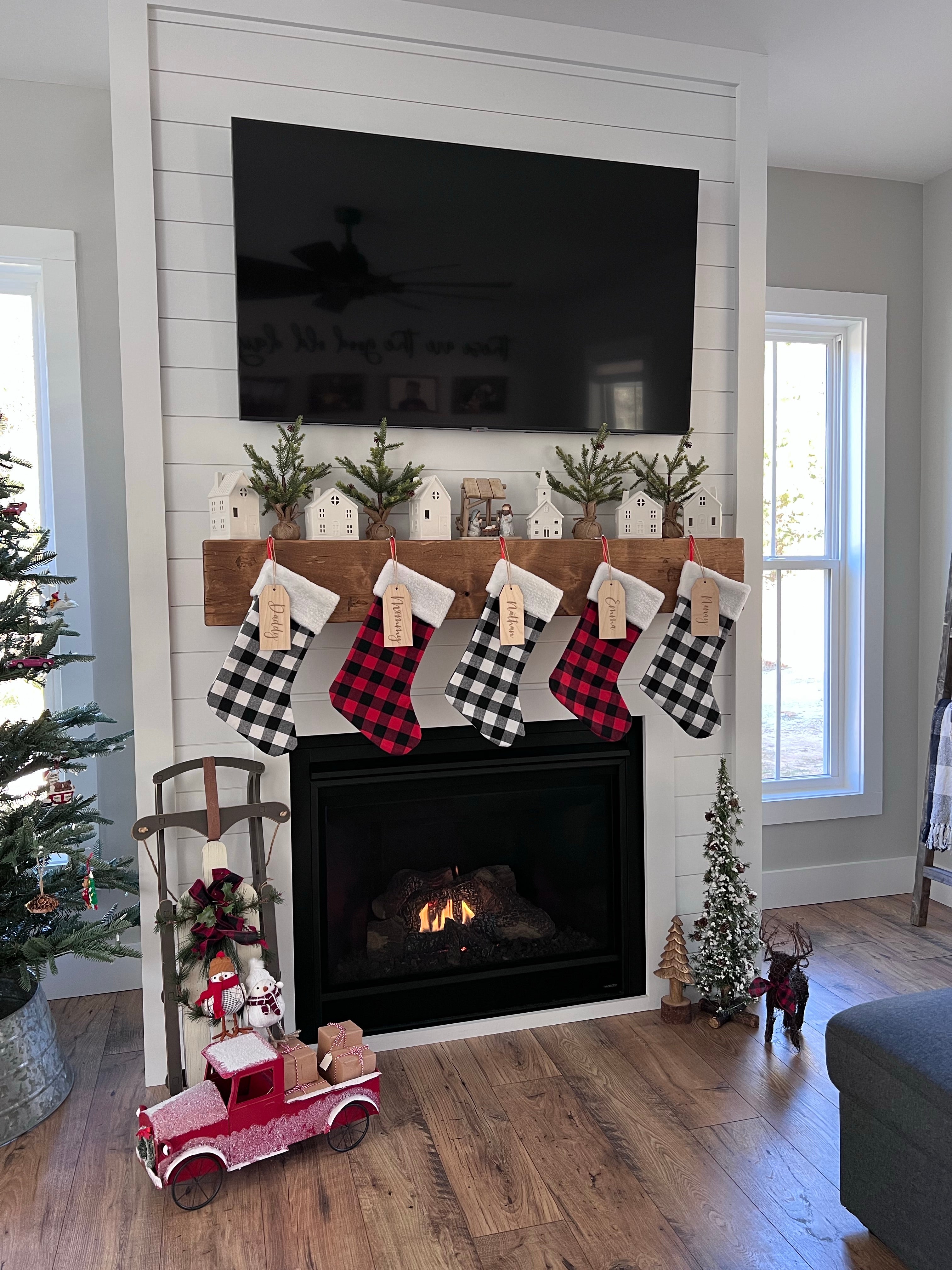 Personalized Stocking Name Tag-CarpenterFarmhouse