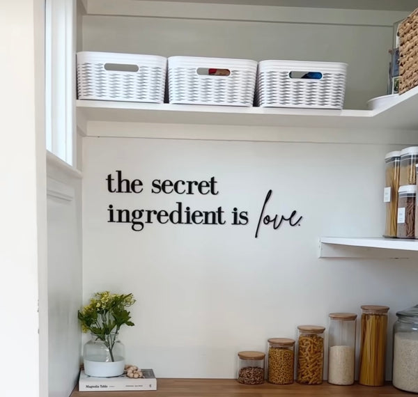 the secret ingredient is love wall sign-CarpenterFarmhouse