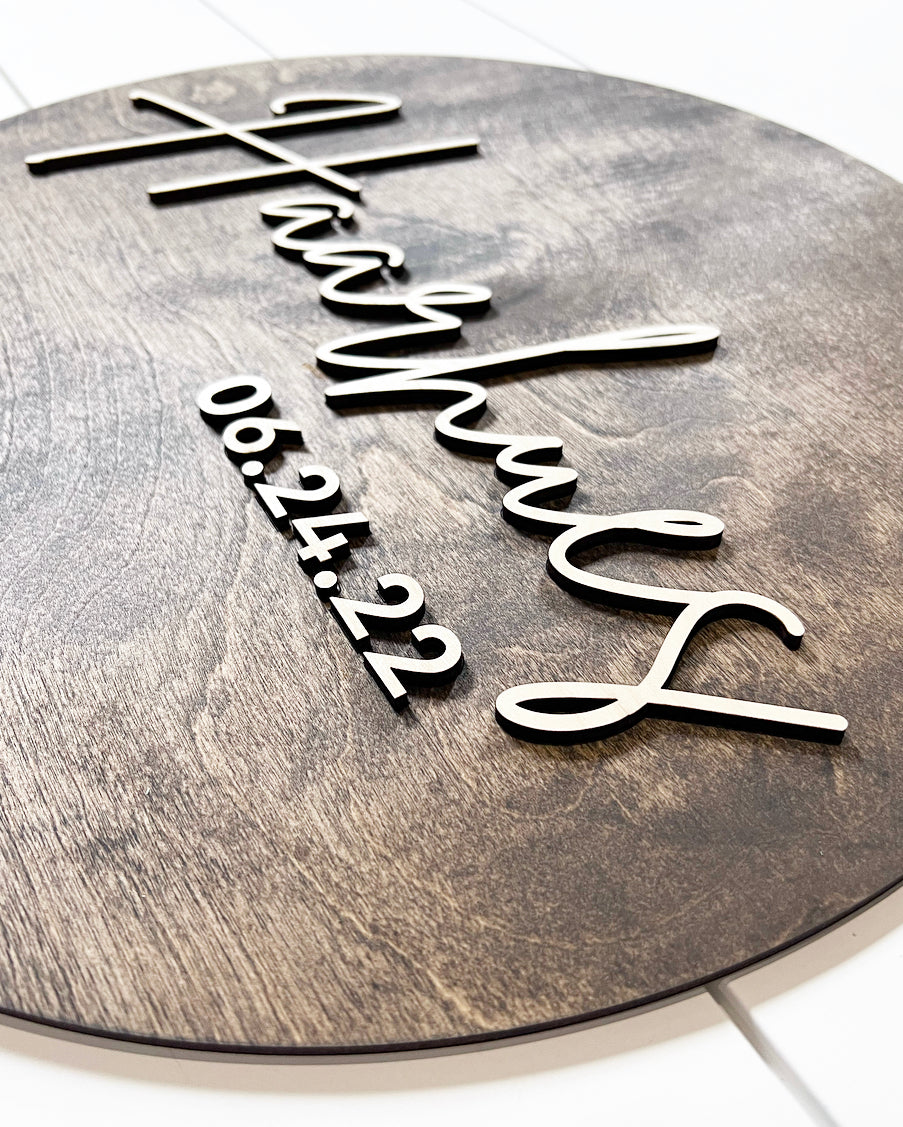 Custom Wedding Guest Book Sign-CarpenterFarmhouse