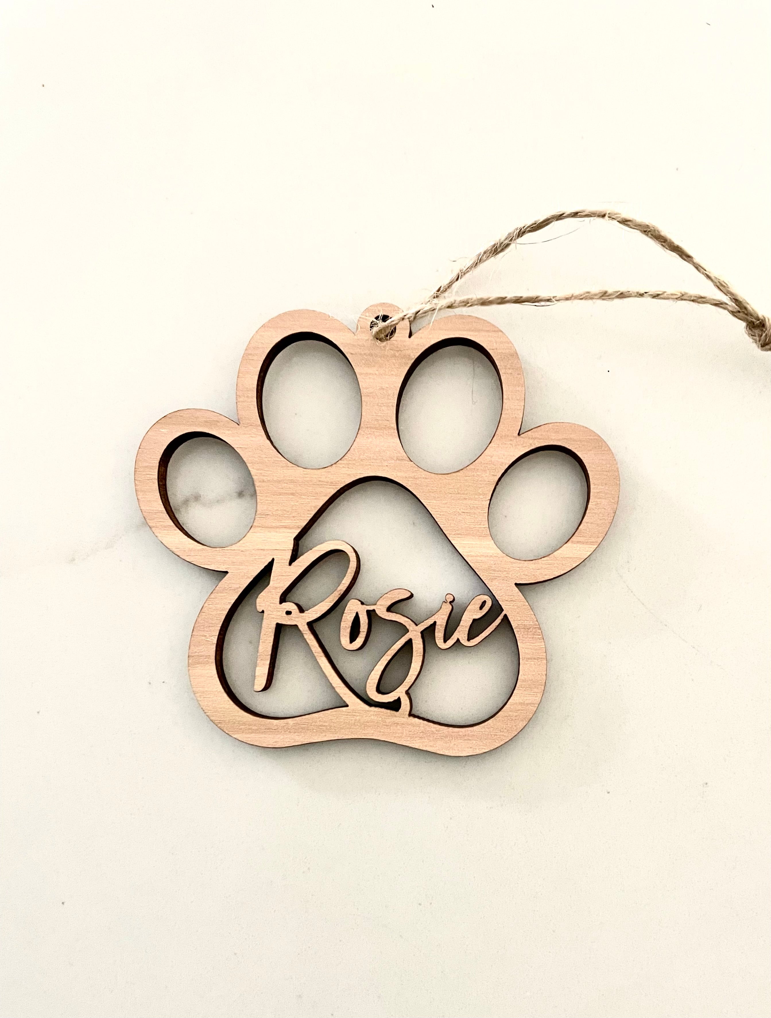 Animal paw print Christmas ornament-CarpenterFarmhouse