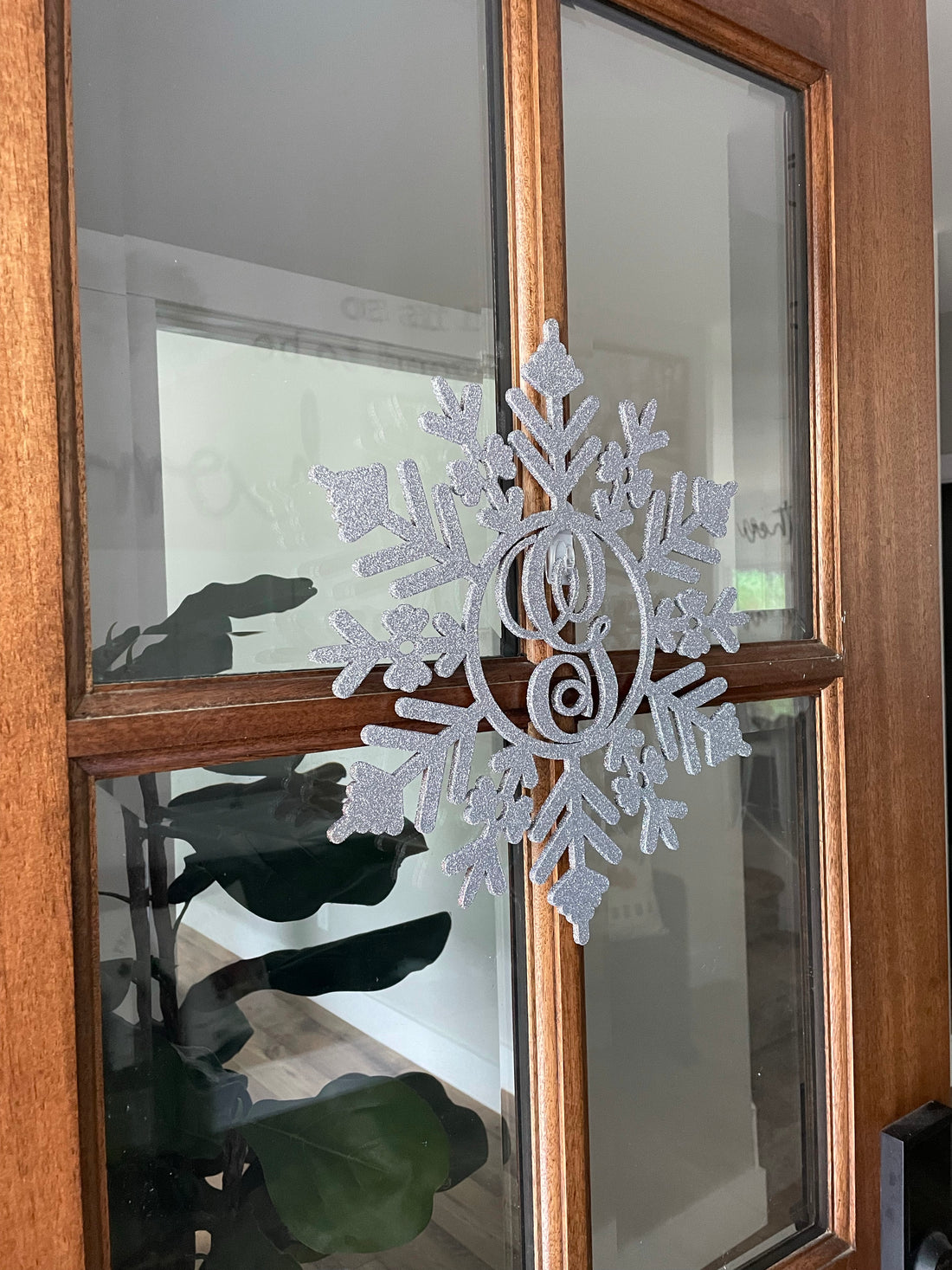 Monogram Holiday door hanger-CarpenterFarmhouse