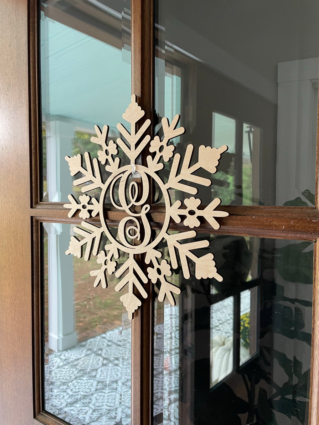 Monogram Holiday door hanger-CarpenterFarmhouse