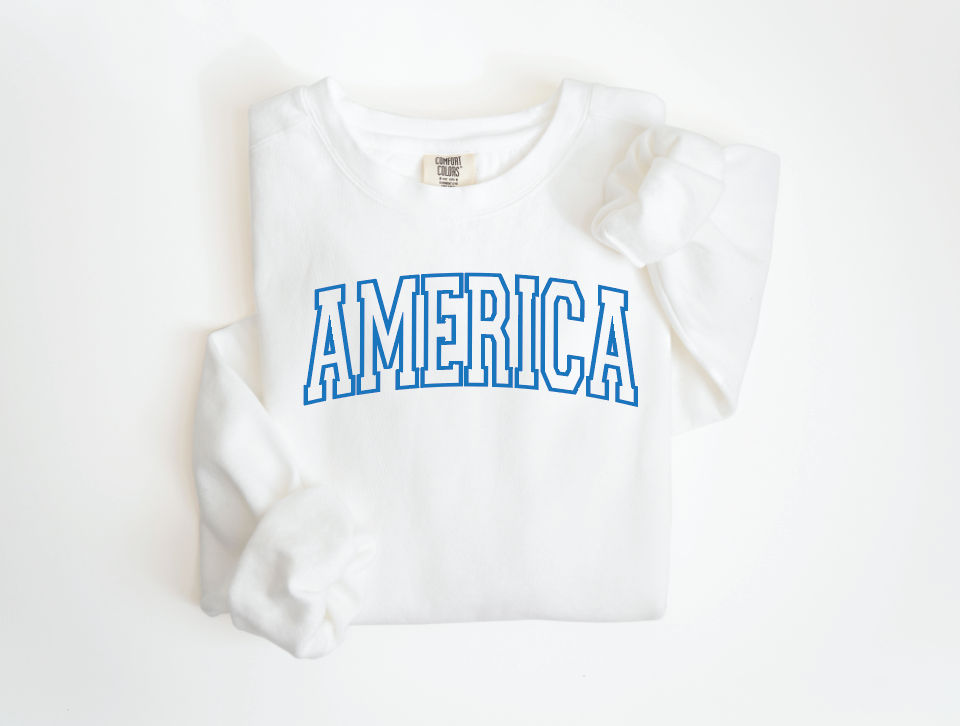 America Varsity Sweatshirt-CarpenterFarmhouse