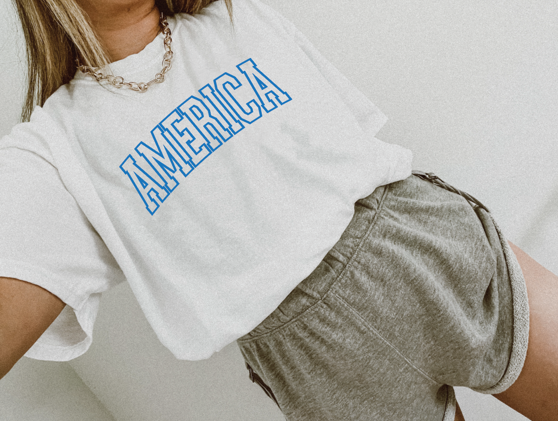America Varsity Tee-CarpenterFarmhouse