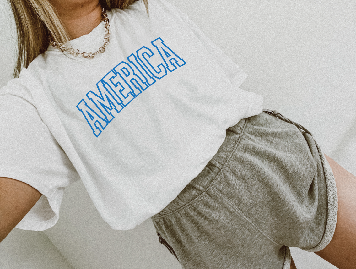 America Varsity Tee-CarpenterFarmhouse