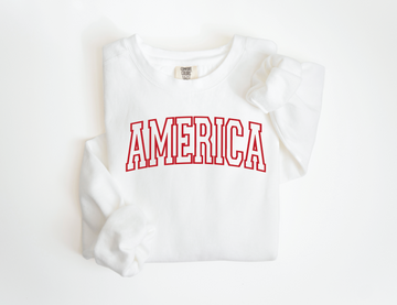 America Varsity Sweatshirt-CarpenterFarmhouse