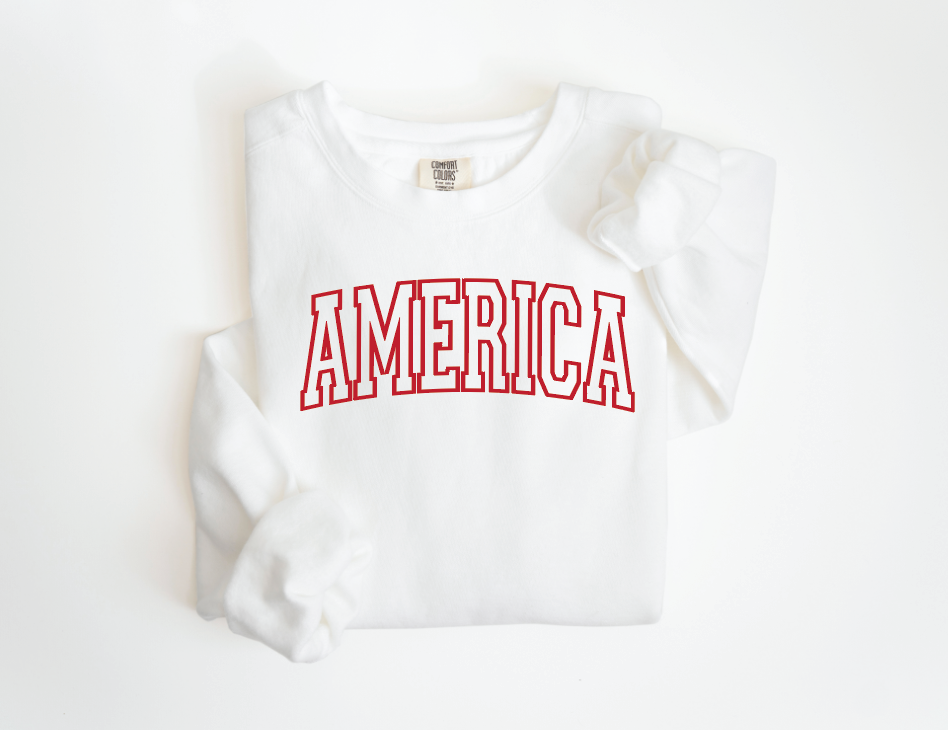 America Varsity Sweatshirt-CarpenterFarmhouse