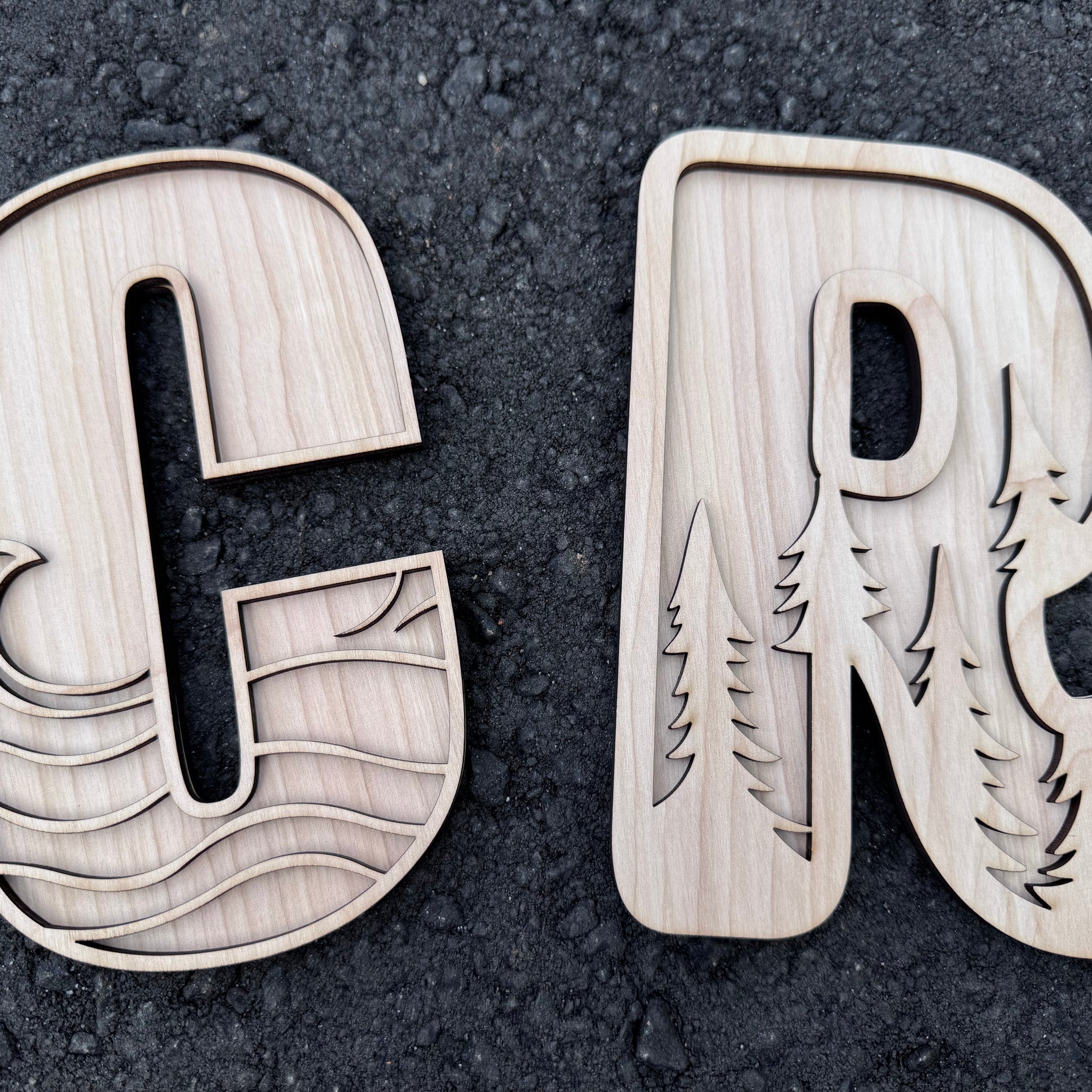 3D Alphabet Lettering - ONE letter-CarpenterFarmhouse