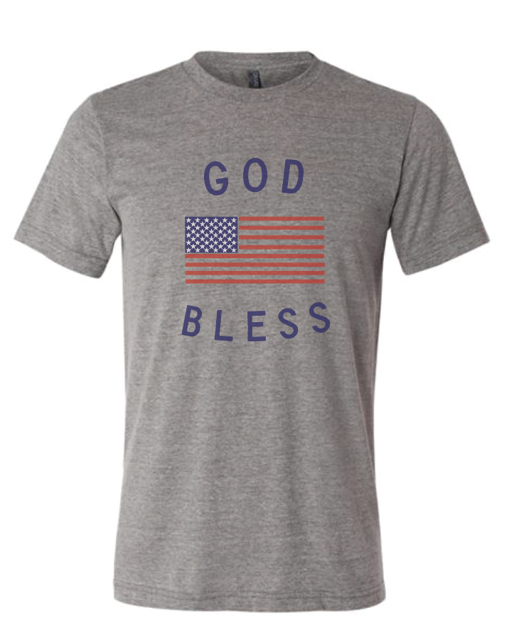 God Bless America Unisex Tee-CarpenterFarmhouse