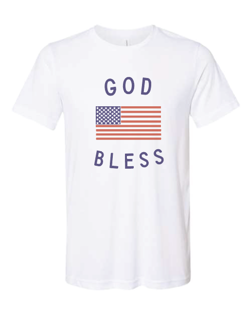 God Bless America Unisex Tee-CarpenterFarmhouse