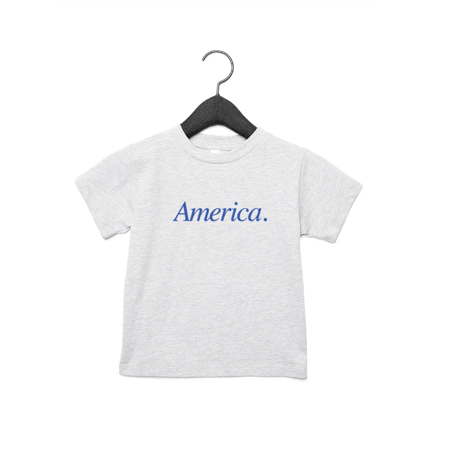 America. Kids Tee-CarpenterFarmhouse