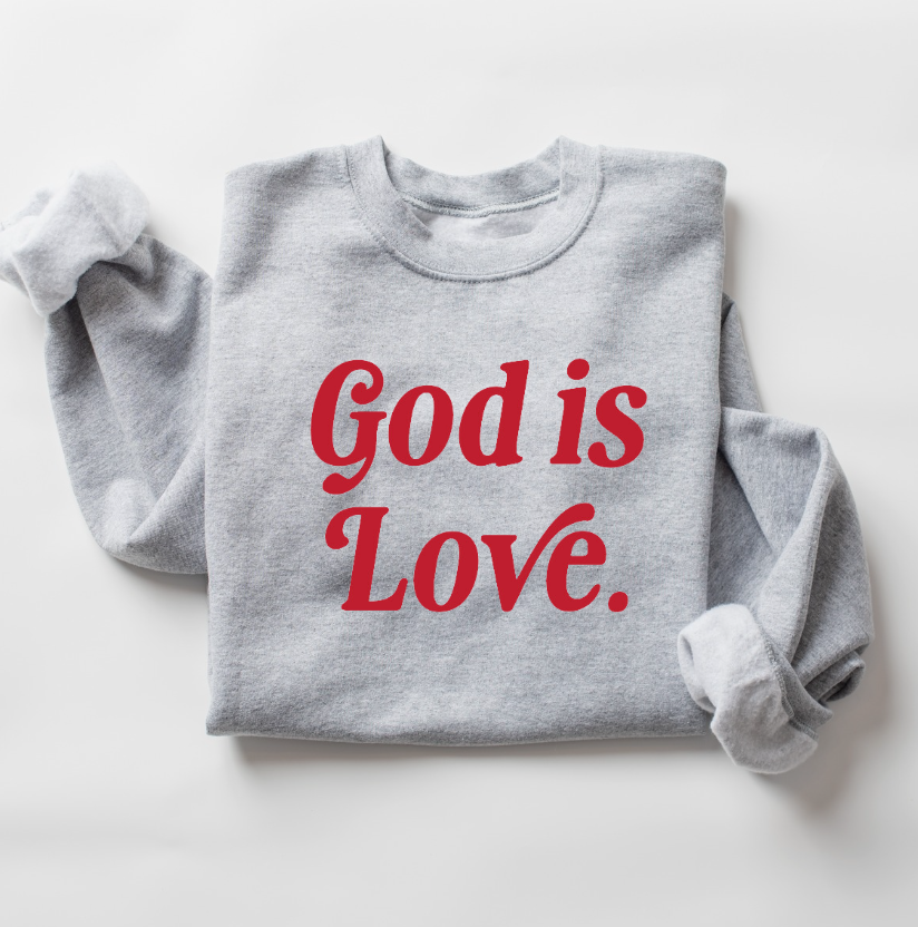 God is Love ❤️ Pullover-CarpenterFarmhouse