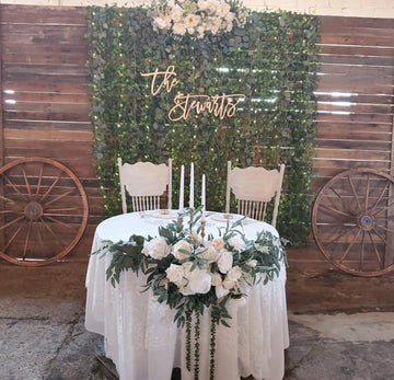 Wooden Last Name Sign - Wedding Name sign-CarpenterFarmhouse