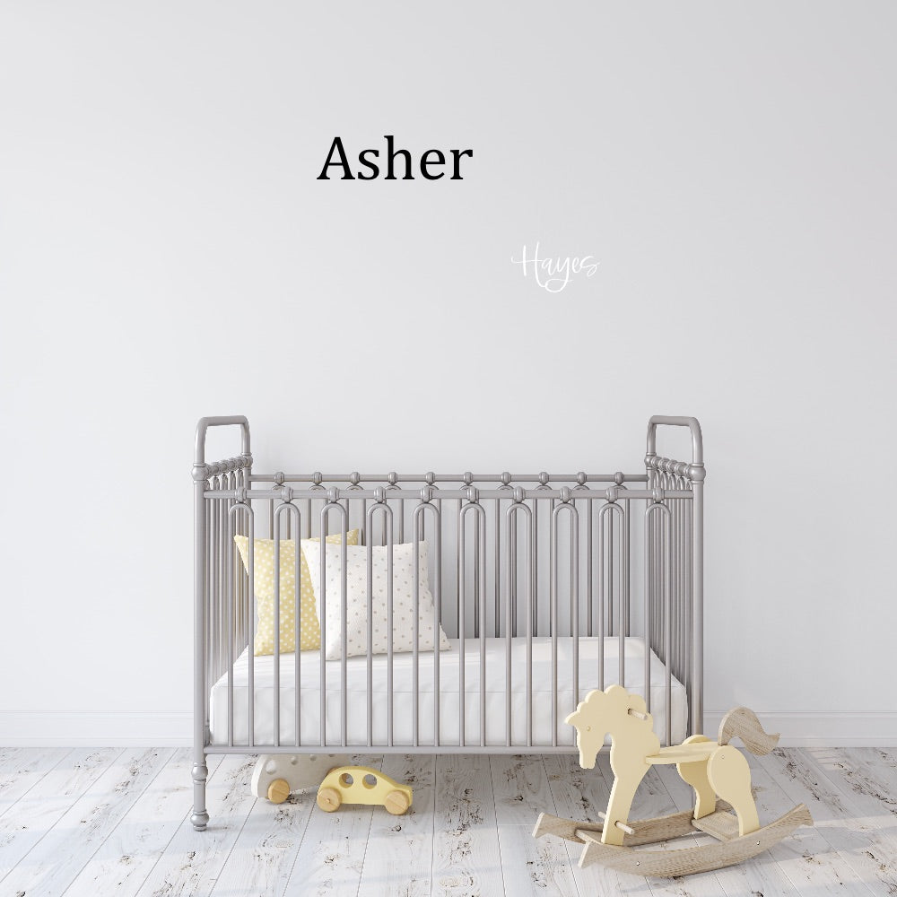 Personalized Two Name Custom Wooden Sign-CarpenterFarmhouse