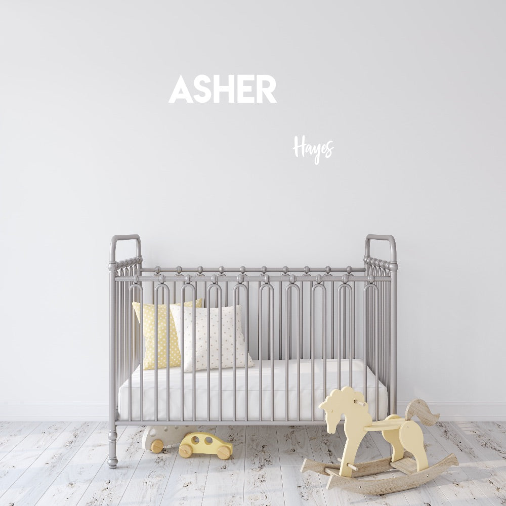 Personalized Two Name Custom Wooden Sign-CarpenterFarmhouse