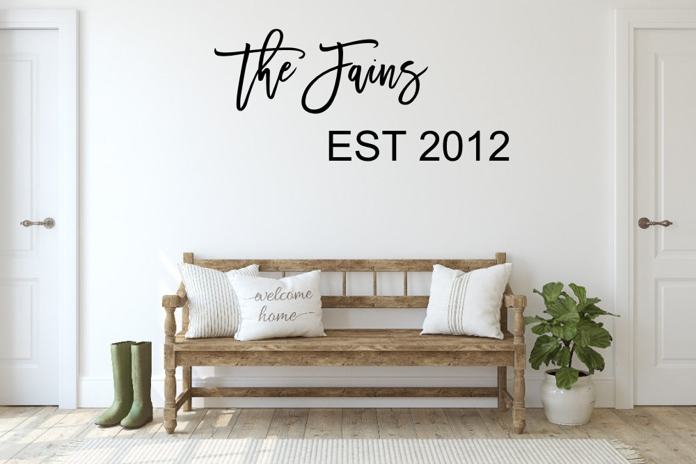 Personalized Custom Family Name Wood Sign-CarpenterFarmhouse