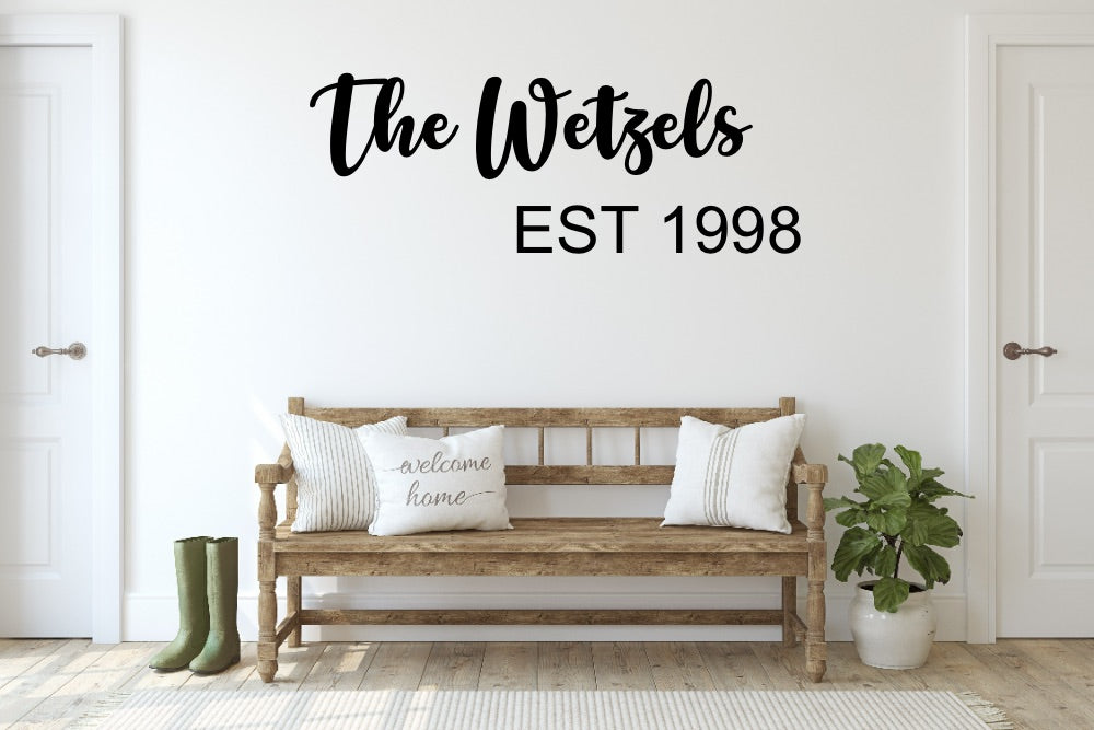 Personalized Custom Family Name Wood Sign-CarpenterFarmhouse