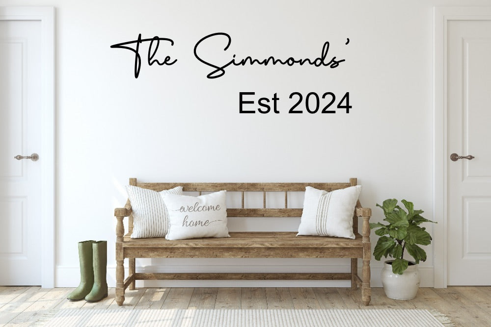 Personalized Custom Family Name Wood Sign-CarpenterFarmhouse