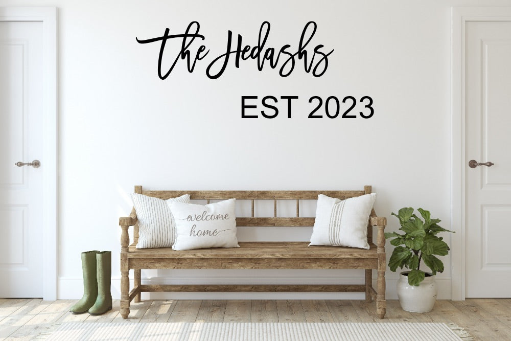 Personalized Custom Family Name Wood Sign-CarpenterFarmhouse