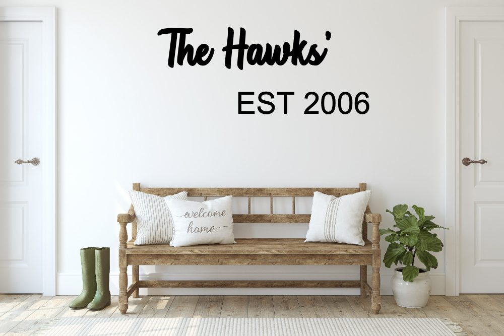 Personalized Custom Family Name Wood Sign-CarpenterFarmhouse