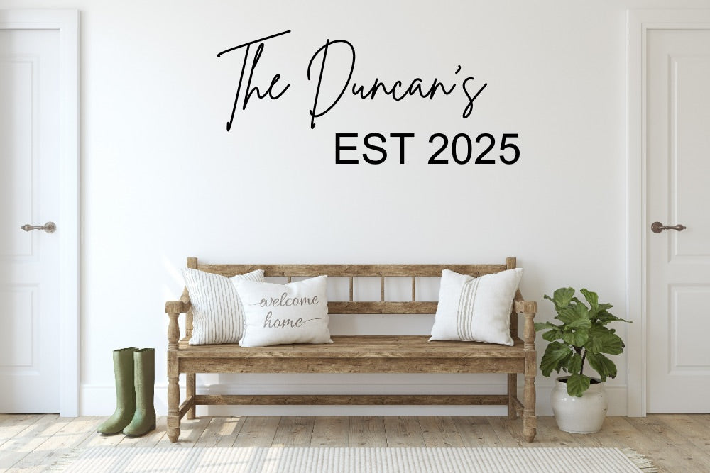 Personalized Custom Family Name Wood Sign-CarpenterFarmhouse