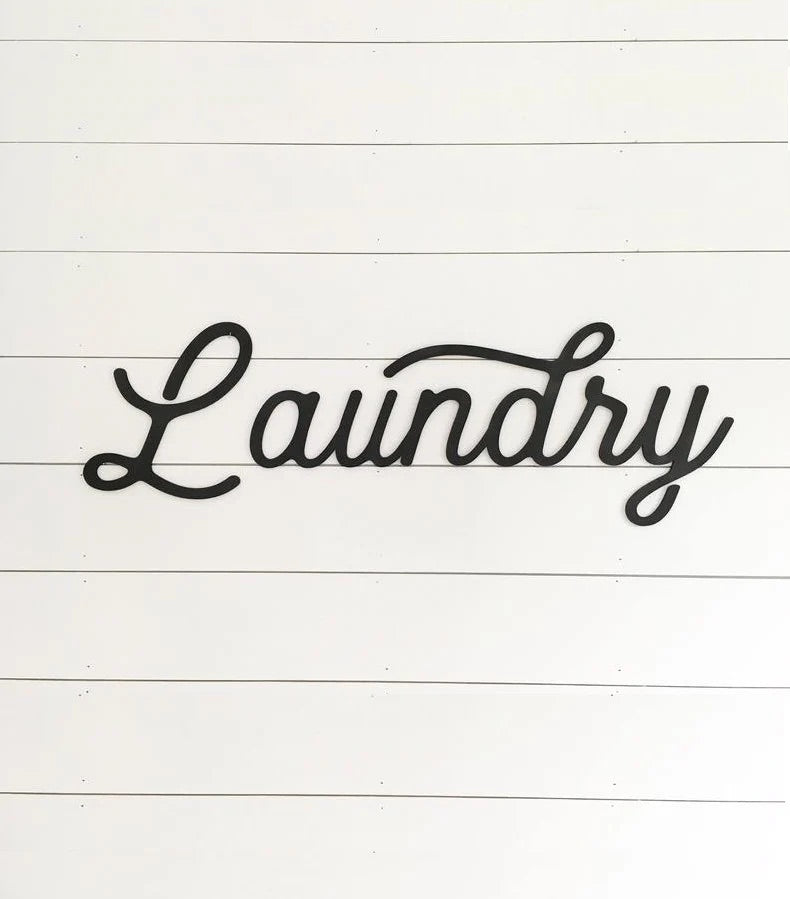 Laundry Wooden Wall Sign-CarpenterFarmhouse