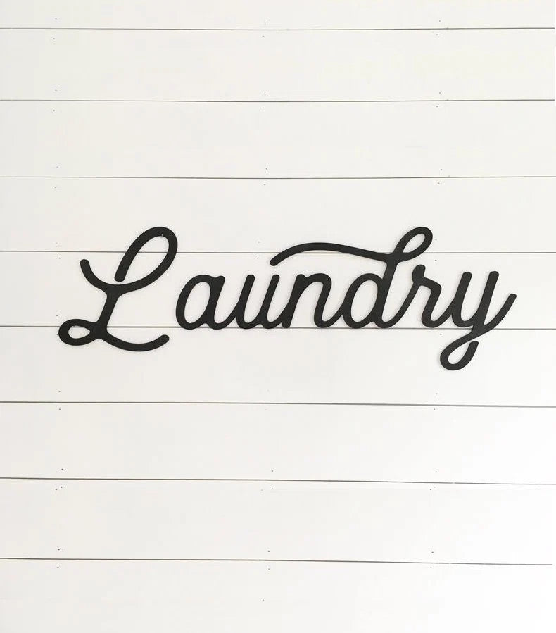 Laundry Wooden Wall Sign-CarpenterFarmhouse