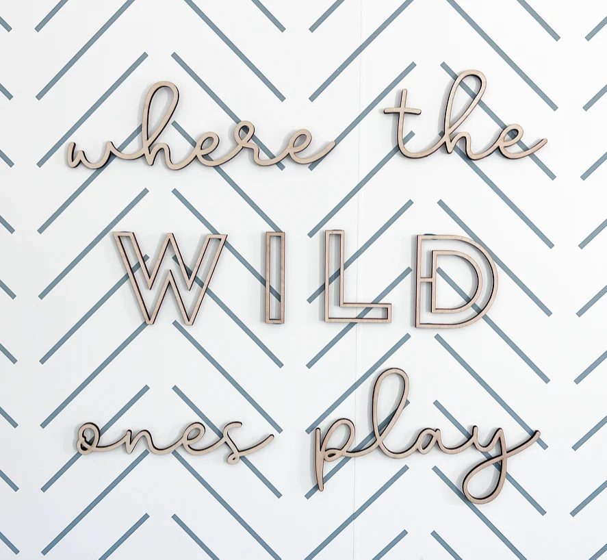 Where the Wild Ones Play Wood Sign-CarpenterFarmhouse