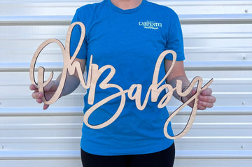 Oh Baby Wooden Sign