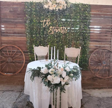 Wooden Last Name Sign - Wedding Name sign-CarpenterFarmhouse