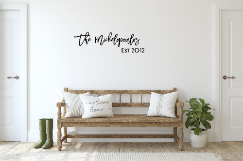 Personalized Custom Family Name Wood Sign-CarpenterFarmhouse