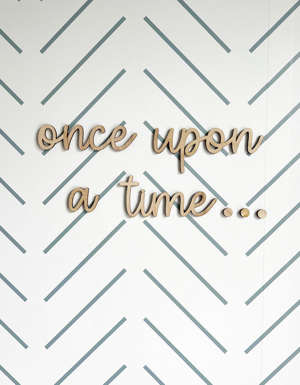 Once Upon a Time Wooden Sign-CarpenterFarmhouse
