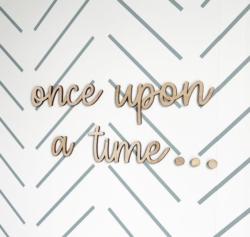 Once Upon a Time Wooden Sign-CarpenterFarmhouse