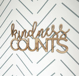 Kindness Counts Wooden Sign-CarpenterFarmhouse
