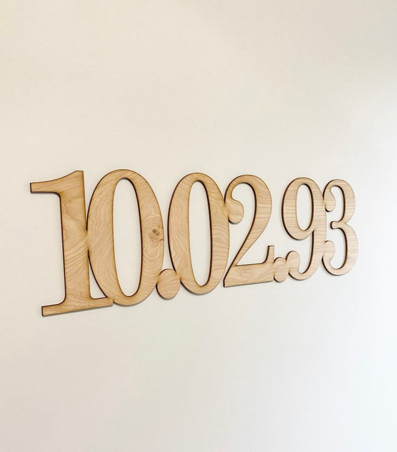 Personalized Anniversary Date Wooden Sign-CarpenterFarmhouse