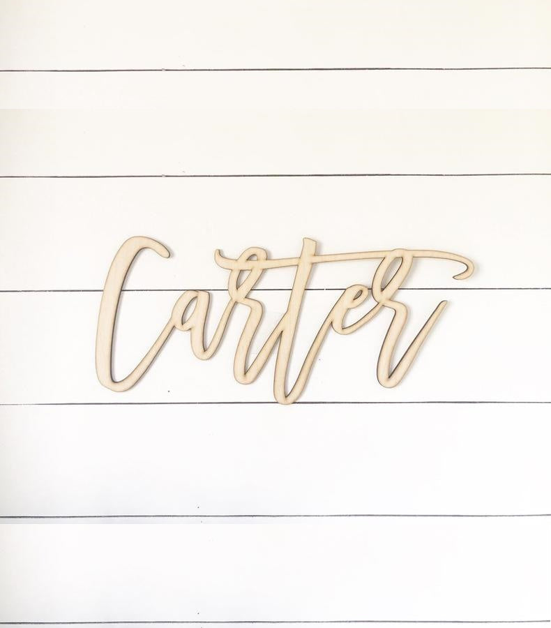 Personalized Custom Wood Name Sign-CarpenterFarmhouse
