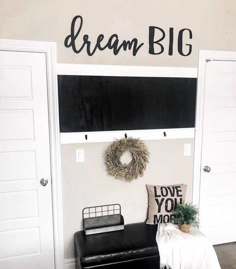 Dream Big Wood Words Sign-CarpenterFarmhouse
