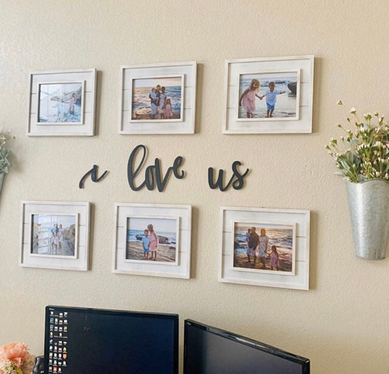 I Love Us Wooden Sign-CarpenterFarmhouse